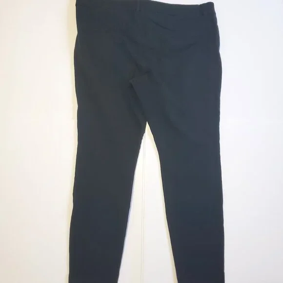 2 Pair Old Navy Pixie Mid-Rise Pants Womens Plus Sz 18 Office Career Wear Black - Picture 6 of 11